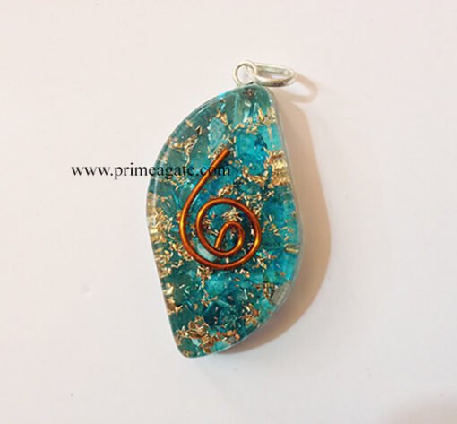 BlueEyeShapedOrgone-Pendant