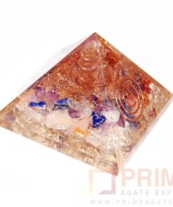 MixGemstoneOrgoneEnergyPyramid-WithPencilPoint
