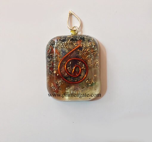 ChakrastonesOrgoneSquare-pendant