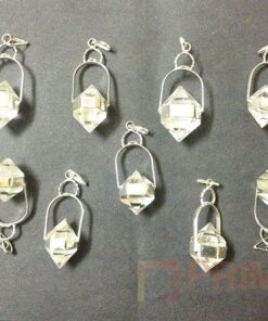 CrystalQuartzHerkimerFacet-Pendant