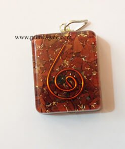 RedJasperSquareShaped-OrgonePendant