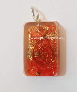 RedOnyxRectangleShaped-Pendant