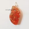 RedOrgoneEyeShaped-Pendant