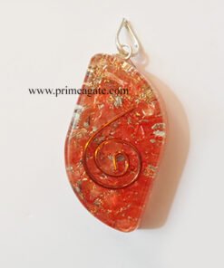 RedOrgoneEyeShaped-Pendant