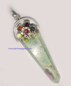 RubyFuschiteFlatChakra-Pendant