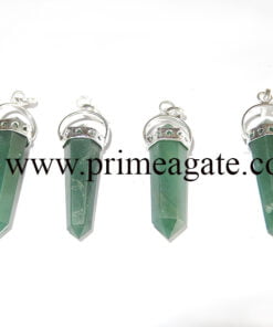 GreenAventurineDoublePoint-Pendants