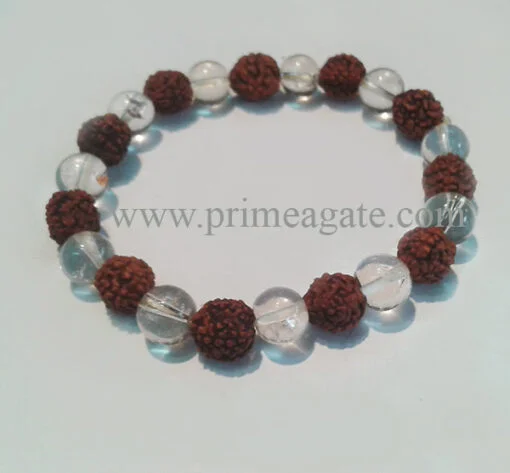 Rudraksha-CrystalBead-Bracelet