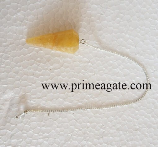 YellowAventurineFaceted-Pendulum