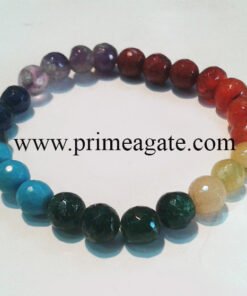 7ChakraFacetedBeads-Bracelet