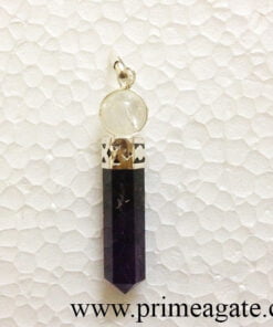 Amethyst2PcsCapPencil-Pendant