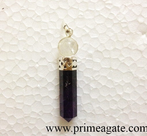 Amethyst2PcsCapPencil-Pendant