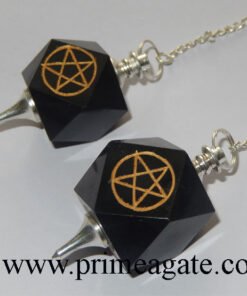 Black-Agate-Pentagram-Engraved-Pendulums