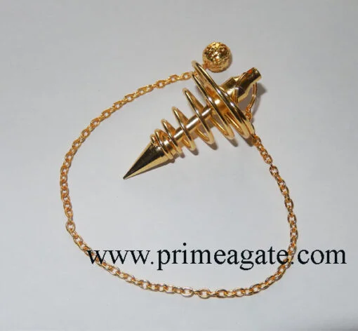 Golden-Metal-Big-Coil-Pendulum