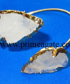 Crystal-Quartz-Electroplated-Arrowhead-Bangle