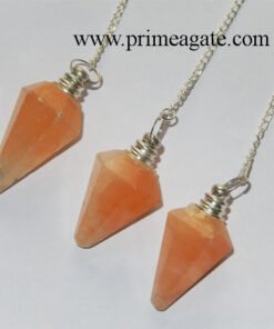 Mango-Selenite-Facetted-Pendulums