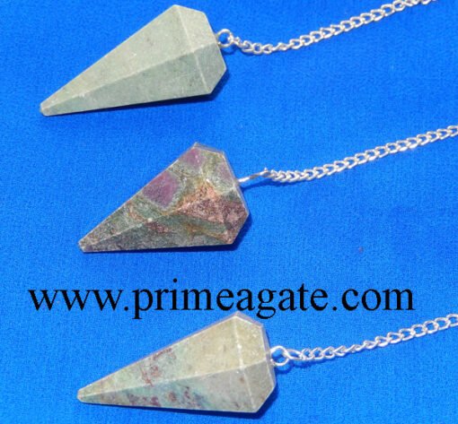 Ruby-Fuchsite-Facetted-Pendulums