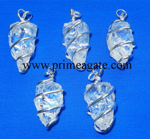 Crystal-Quartz-Natural-Point-Wrapped-Pendants