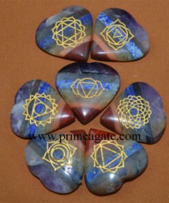 Chakra-Stones-Bonded-Engraved-Chakra-Heart-Set