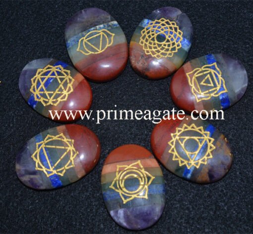 Chakra-Stones-Bonded-Engraved-Chakra-Oval-Set