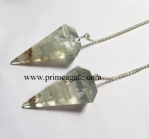 Selenite-Facetted-Pendulums