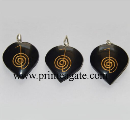 Black-Agate-Heart-Engraved-Reiki-Pendants