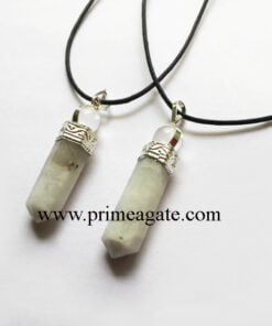 Rainbow-Moonstone-2Pc-Pencil-Pendant-With-Black-Cord