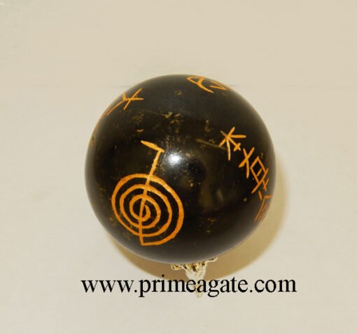 black-tourmaline-engraved-usai-reiki-sphere