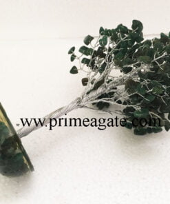 Green-Jade-300Bds-Gemstone-SilverWire-Tree-With-Orgone-Base