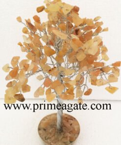 Yellow-Aventurine-300Bds-Gemstone-SilverWire-Tree-With-Orgone-Base