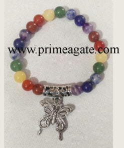 Chakra-Stones-Bracelet-With-Butterfly-Charm