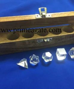 Crystal-Quartz-5pc-Geometry-Set-With-wooden-box