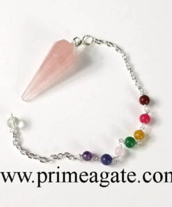 Rose Quartz Chakra Pendulum
