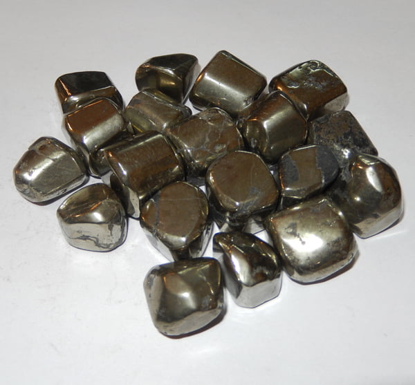 Golden Pyrite tumble stones